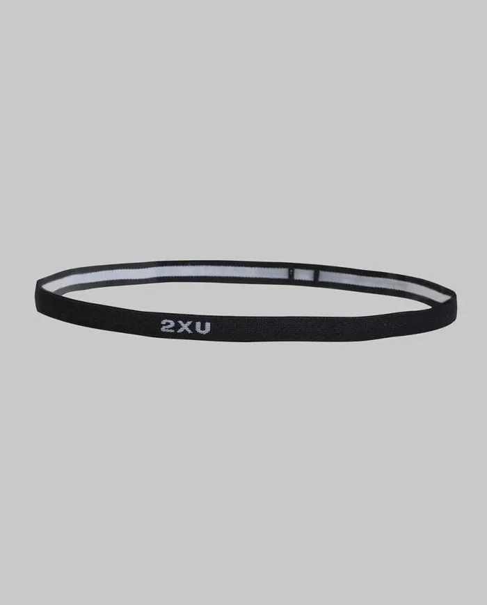 Swim and Race Accessories 2XU Skinny Headband 2 Pack Blackwhite