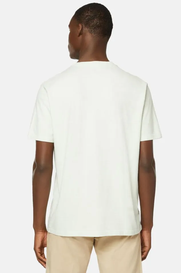 TShirts Men Boggi Milano TShirt In Cotton Slub Jersey Light Green TShirts Men Boggi Milano TShirt In Cotton Slub Jersey Light Green