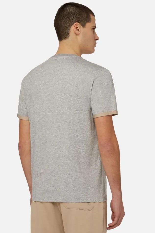 TShirts Men Boggi Milano TShirt In Sustainable HighPerformance Jersey Grey TShirts Men Boggi Milano TShirt In Sustainable HighPerformance Jersey Grey