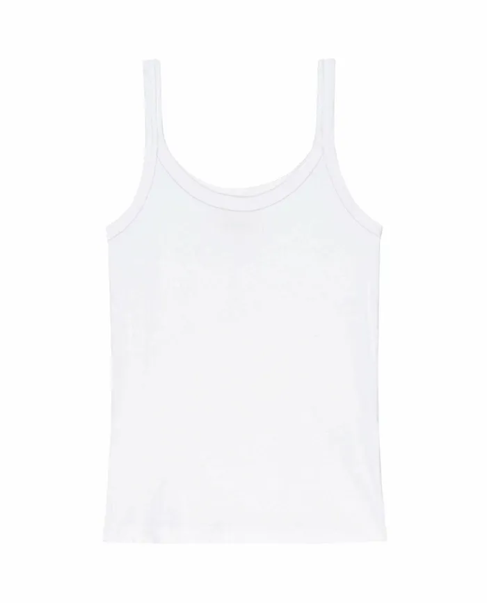 Tanks Women The Great The Slim Tank Solid True White Tanks Women The Great The Slim Tank Solid True White