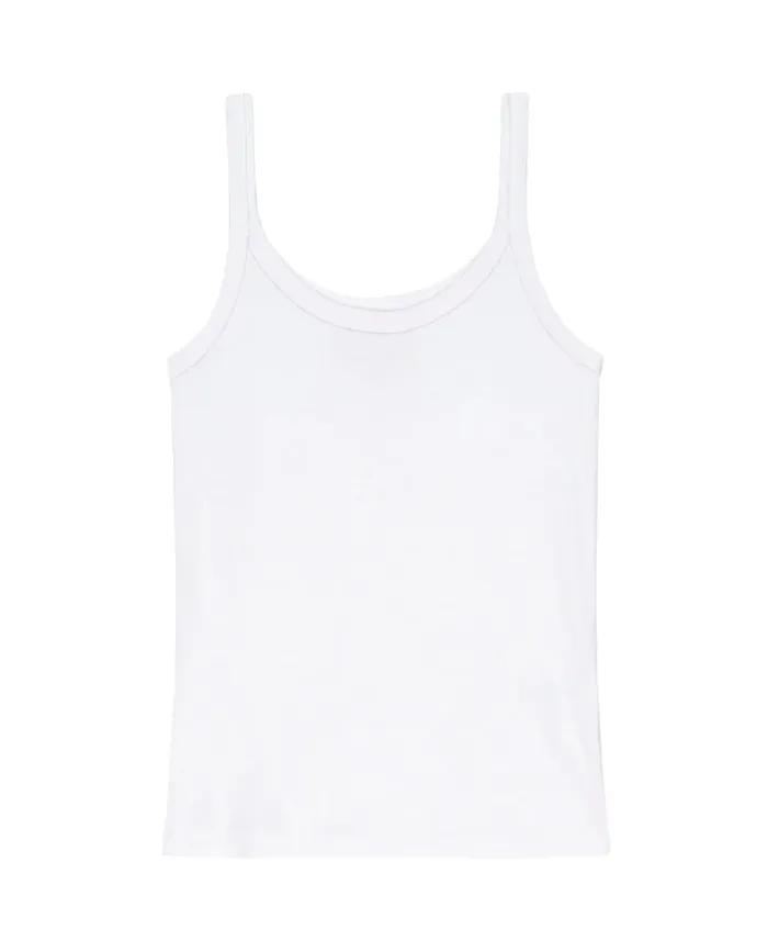 Tanks Women The Great The Slim Tank Solid True White Tanks Women The Great The Slim Tank Solid True White