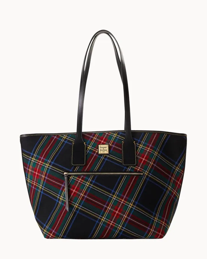 Tartan Tote Black Women Dooney and Bourke Totes