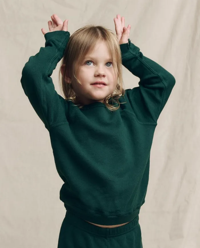 Tees and Sweats Kids The Great The Little College Sweatshirt Solid Pinyon