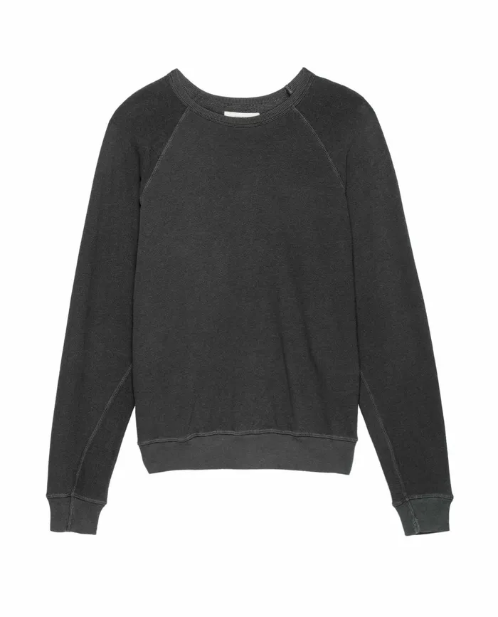 Tees and Sweats Men The Great The Men039s College Sweatshirt Washed Black