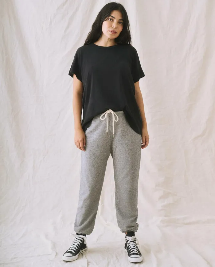 Tees Women The Great The Boxy Crew Almost Black Tees Women The Great The Boxy Crew Almost Black