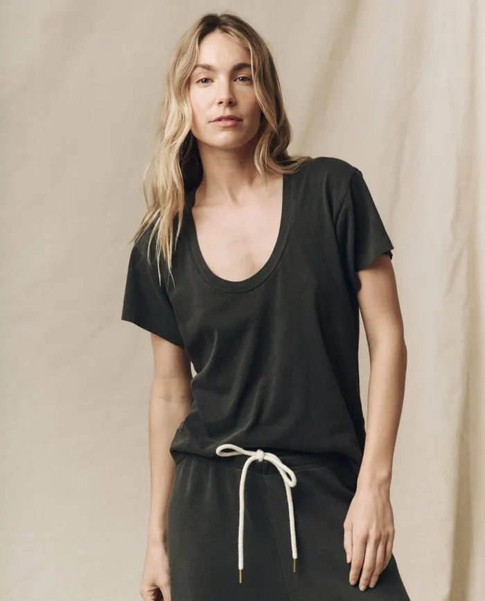 Tees Women The Great The Slim U Washed Black