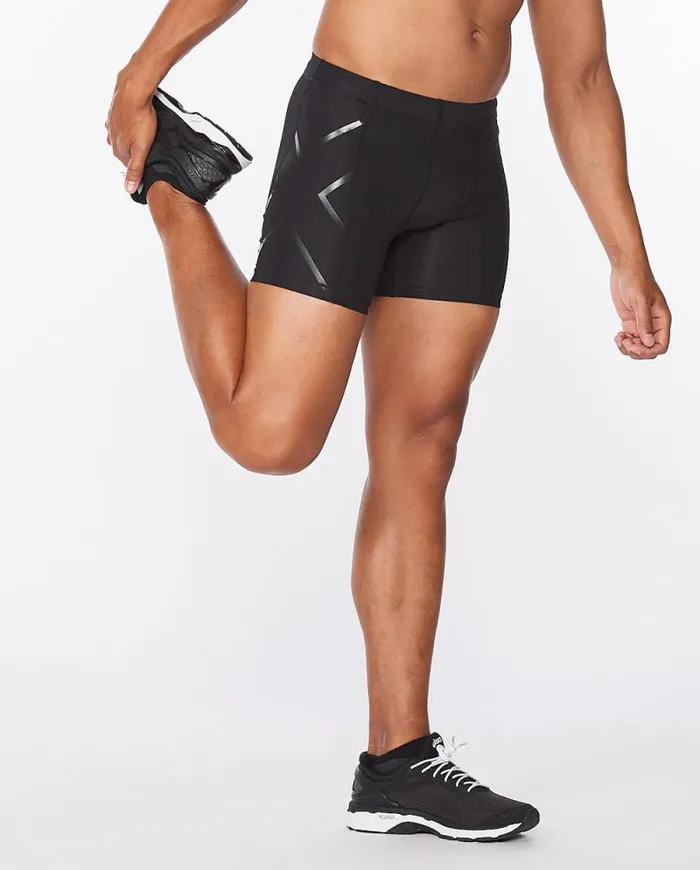 Tights Mens 2XU Core Compression 12 Shorts Blacknero