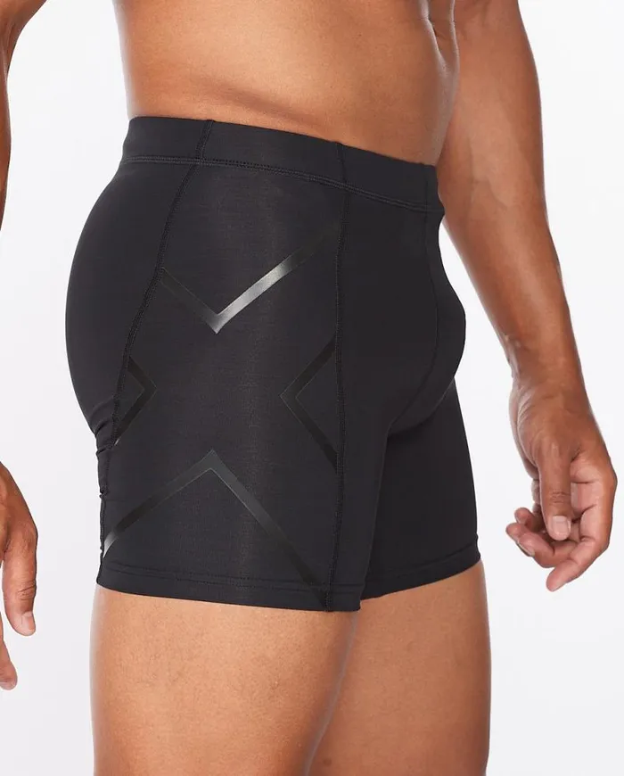 Tights Mens 2XU Core Compression 12 Shorts Blacknero