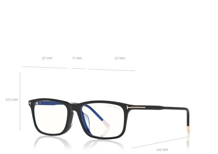 TOM FORD Blue Block Collection Women BLUE BLOCK SQUARE OPTICALS Black TOM FORD Blue Block Collection Women BLUE BLOCK SQUARE OPTICALS Black