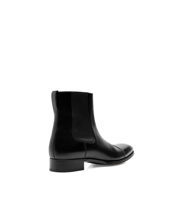 TOM FORD Boots Men LEATHER ELKAN CHELSEA BOOT Black TOM FORD Boots Men LEATHER ELKAN CHELSEA BOOT Black