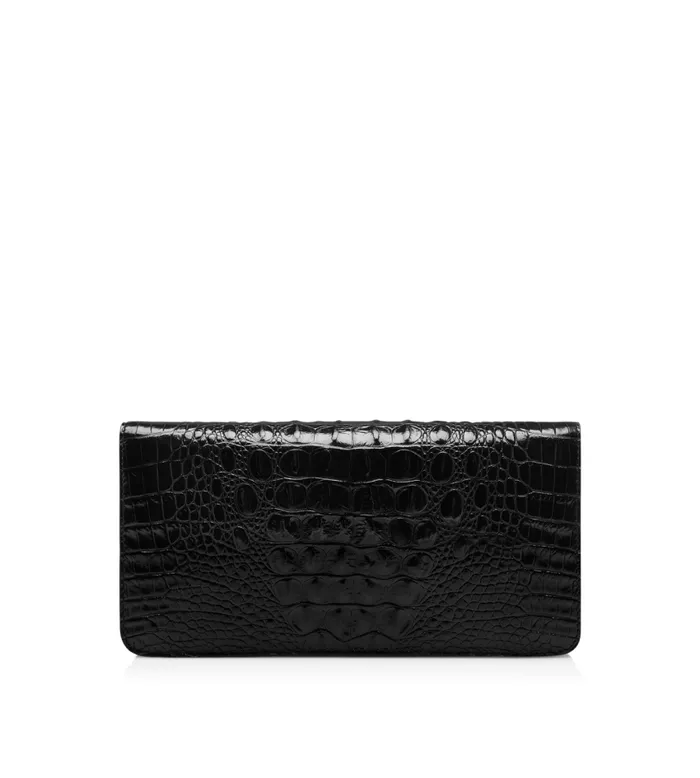 TOM FORD Clutches Women EMBOSSED CROC LEATHER WHITNEY EW SHOULDER BAG Black TOM FORD Clutches Women EMBOSSED CROC LEATHER WHITNEY EW SHOULDER BAG Black