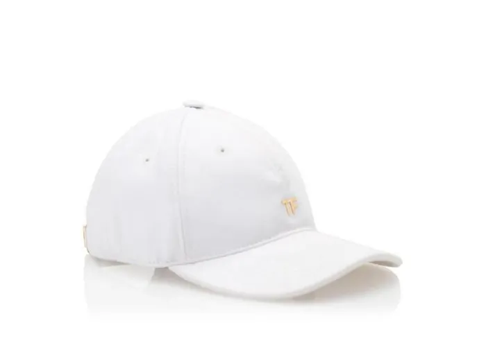 TOM FORD Hats Women COTTON CANVAS TF BASEBALL CAP White