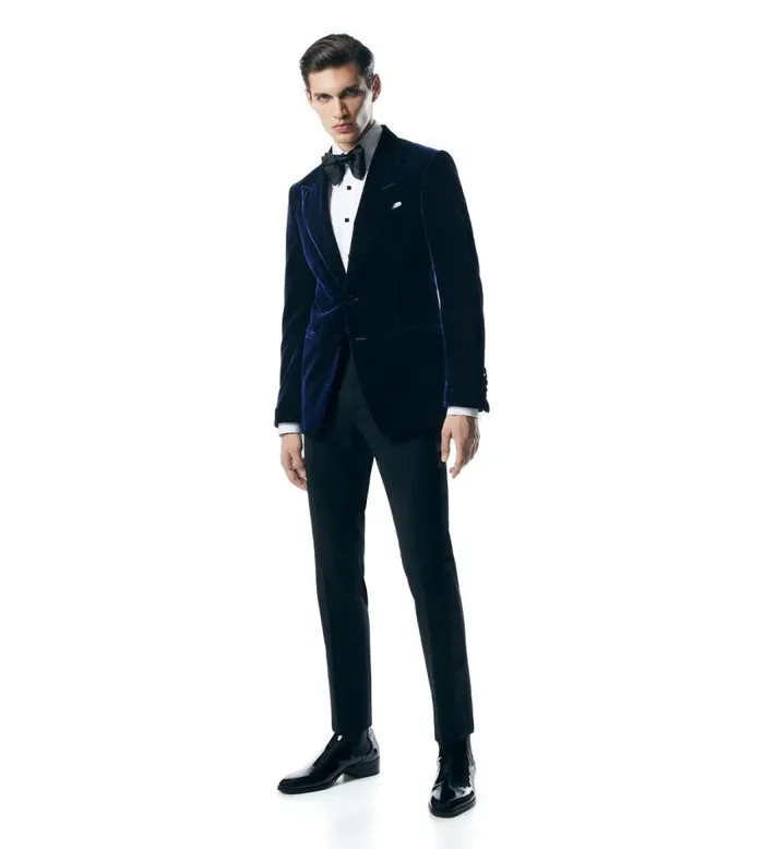 TOM FORD Jackets Men FLUID VELVET SHELTON COCKTAIL JACKET Navy TOM FORD Jackets Men FLUID VELVET SHELTON COCKTAIL JACKET Navy