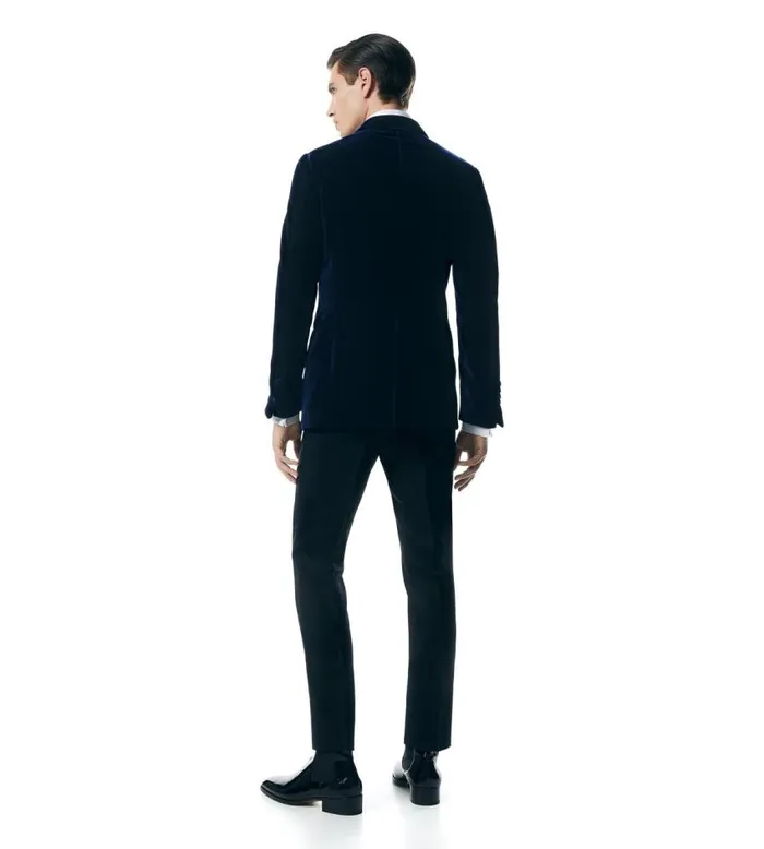 TOM FORD Jackets Men FLUID VELVET SHELTON COCKTAIL JACKET Navy TOM FORD Jackets Men FLUID VELVET SHELTON COCKTAIL JACKET Navy