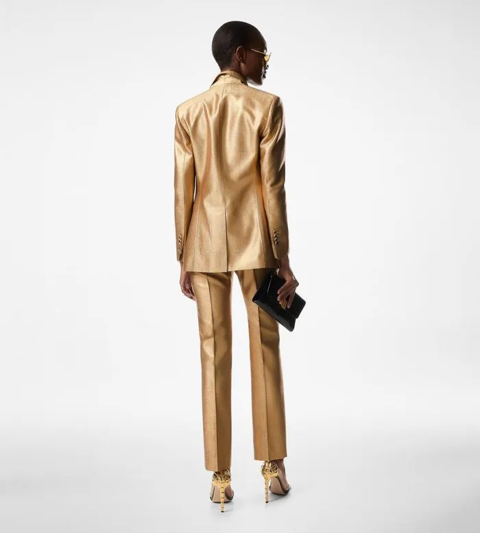 TOM FORD Jackets Women 034WALLIS034 SINGLE BREASTED JACKET Gold TOM FORD Jackets Women 034WALLIS034 SINGLE BREASTED JACKET Gold