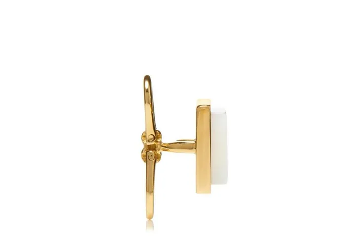 TOM FORD Jewelry Men GOLD AND PEARL SQUARE STUDS Goldpearl TOM FORD Jewelry Men GOLD AND PEARL SQUARE STUDS Goldpearl