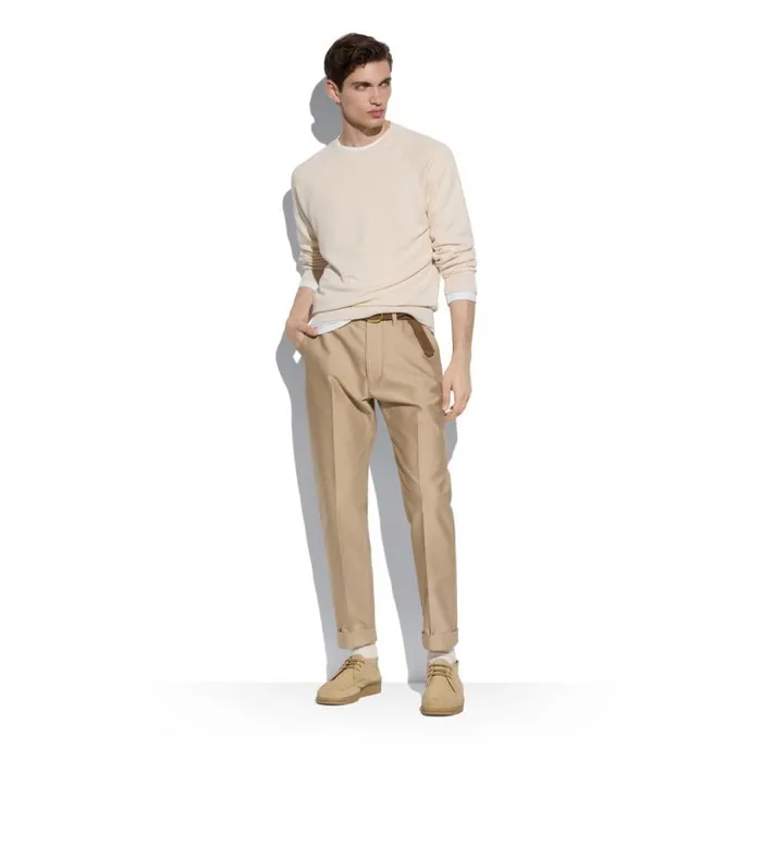 TOM FORD Pants and Shorts Men MILITARY COTTON CHINO Sand TOM FORD Pants and Shorts Men MILITARY COTTON CHINO Sand
