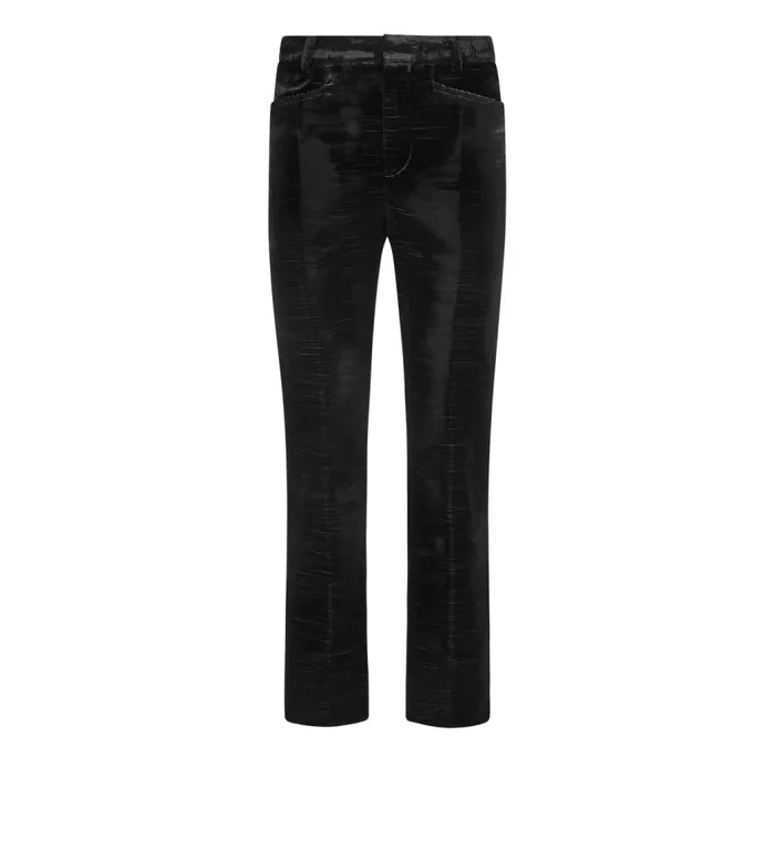 TOM FORD Pants and Shorts Women TEXTURED VELVET 034WALLIS034 TAILORED PANTS Black TOM FORD Pants and Shorts Women TEXTURED VELVET 034WALLIS034 TAILORED PANTS Black