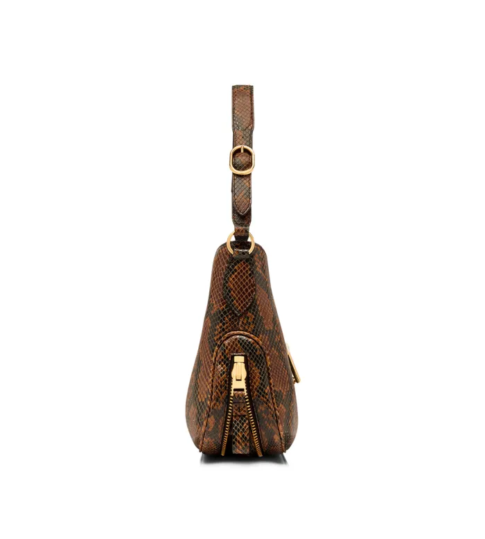 TOM FORD Shoulder Bags Women STAMPED PYTHON LEATHER MONARCH MEDIUM HOBO Caramel TOM FORD Shoulder Bags Women STAMPED PYTHON LEATHER MONARCH MEDIUM HOBO Caramel