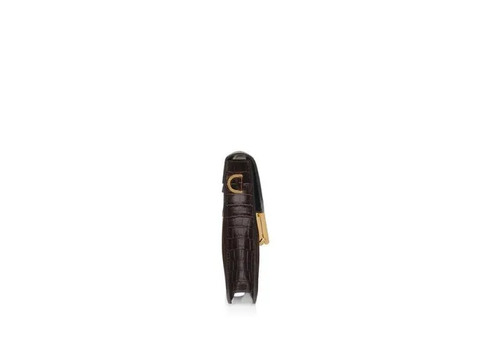 TOM FORD Small Leather Goods Men GLOSSY PRINTED CROC T PIN PORTFOLIO TOM FORD Small Leather Goods Men GLOSSY PRINTED CROC T PIN PORTFOLIO