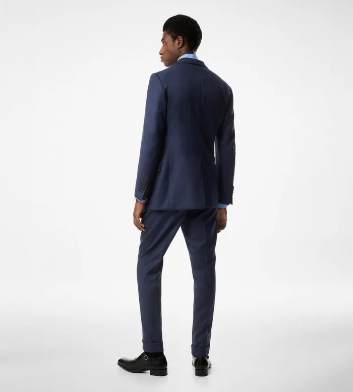 TOM FORD Suits Men SHARKSKIN SHELTON SUIT Denim Blue TOM FORD Suits Men SHARKSKIN SHELTON SUIT Denim Blue