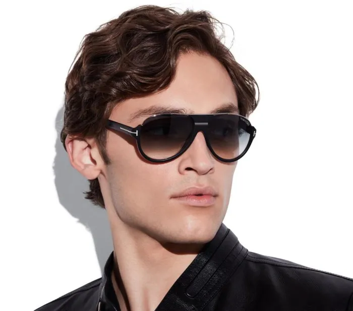 TOM FORD Sunglasses Men DIMITRY VINTAGE AVIATOR SUNGLASSES Matte Black TOM FORD Sunglasses Men DIMITRY VINTAGE AVIATOR SUNGLASSES Matte Black