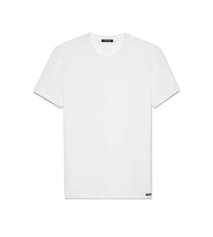 TOM FORD TShirts Men COTTON MODAL CREWNECK TSHIRT White