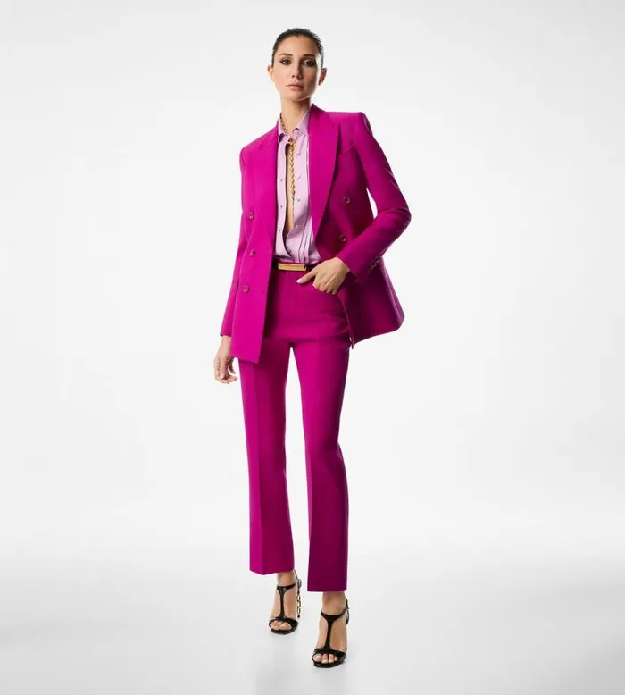 TOM FORD Tops Women FLUID VISCOSE SILK TWILL SHIRT WITH PLISSE PLASTRON TOM FORD Tops Women FLUID VISCOSE SILK TWILL SHIRT WITH PLISSE PLASTRON