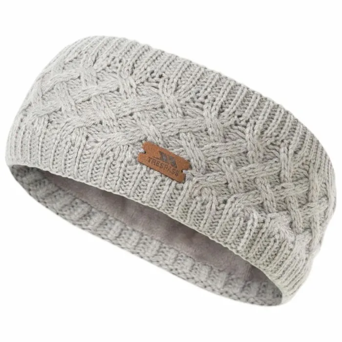 Trespass Adults Headband Microfleece Lined Cable Knit Jensen Dark Grey Marl Women Trespass Hats Trespass Adults Headband Microfleece Lined Cable Knit Jensen Dark Grey Marl Women Trespass Hats