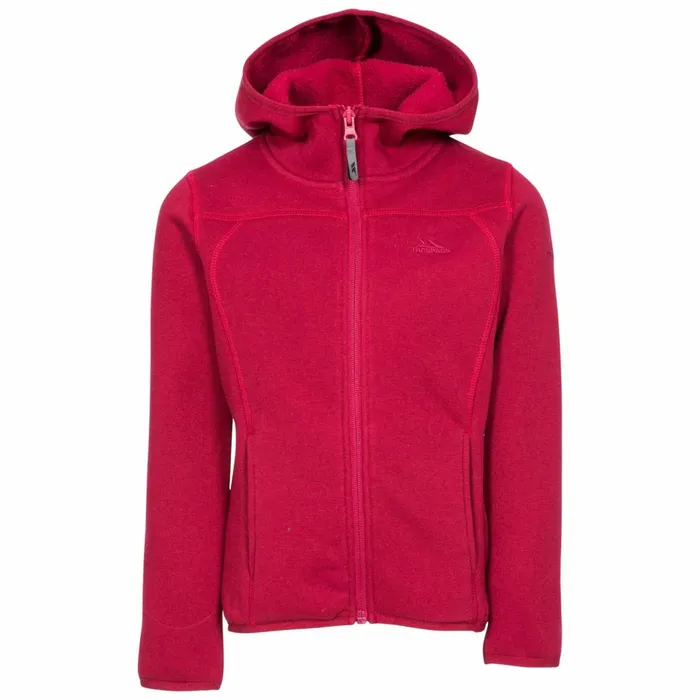 Trespass Kids Fleece Jacket With Hood Full Zip Match Berry Kids Trespass Fleece Trespass Kids Fleece Jacket With Hood Full Zip Match Berry Kids Trespass Fleece