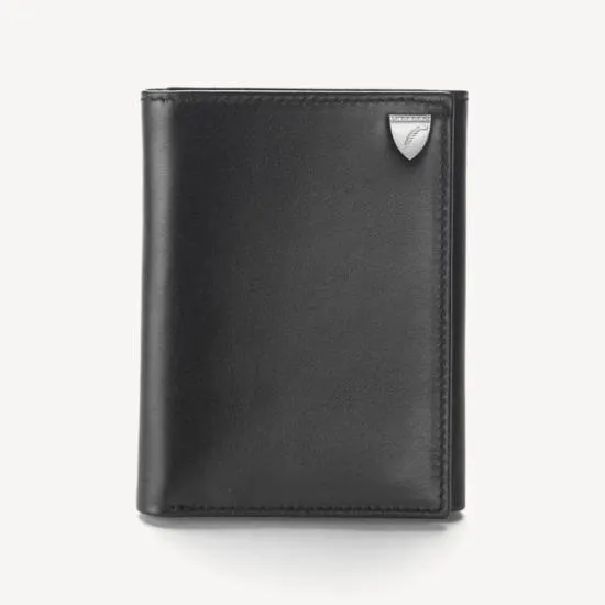 Trifold Wallet Smooth Black Men Aspinal Of London Trifold Wallets
