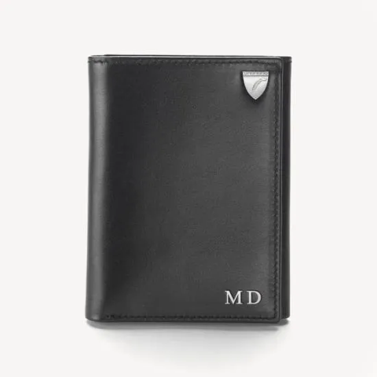 Trifold Wallet Smooth Black Men Aspinal Of London Trifold Wallets