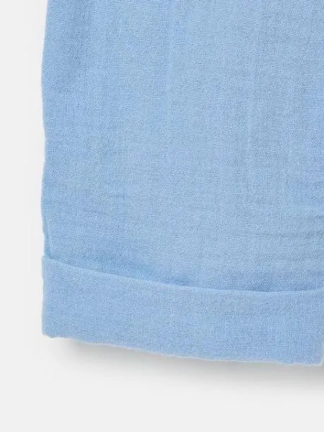 Trousers and Leggings Girls Joules Blue Textured Woven Trousers
