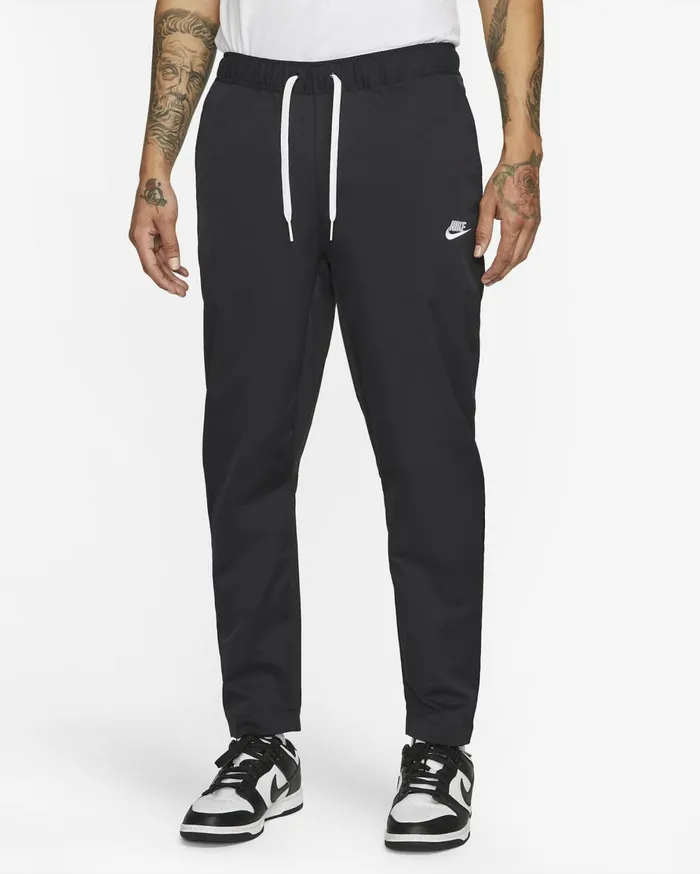 Trousers And Tights Men Nike Club Blackwhite