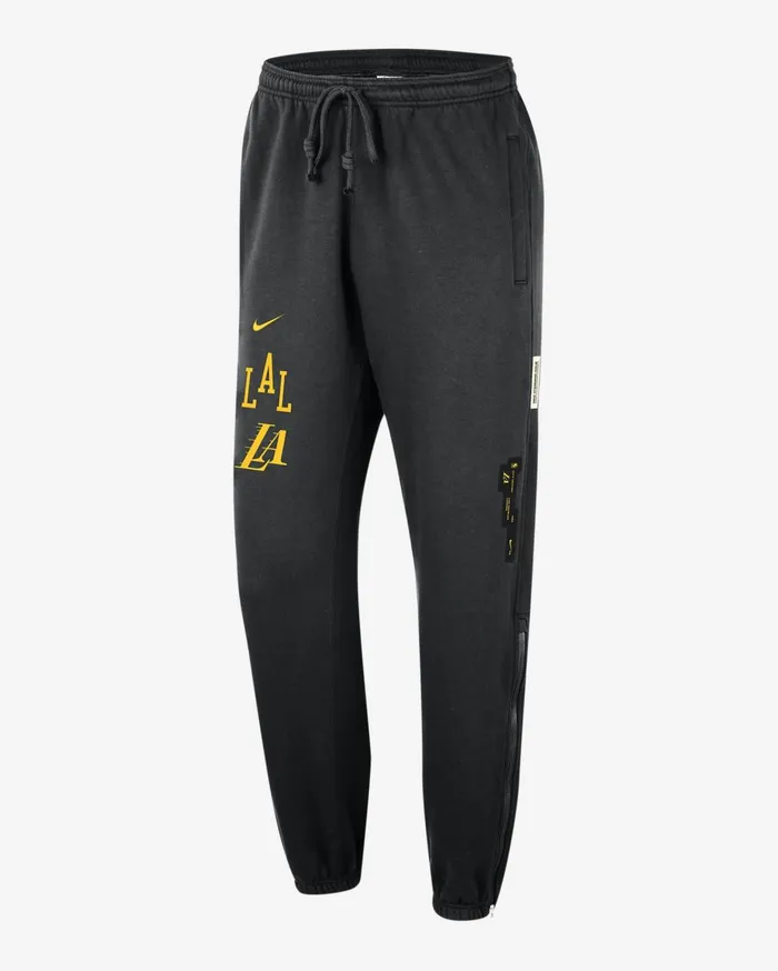 Trousers And Tights Men Nike Los Angeles Lakers Standard Issue City Edition Black Trousers And Tights Men Nike Los Angeles Lakers Standard Issue City Edition Black
