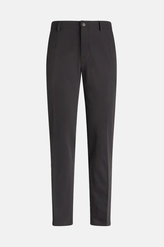 Trousers Men Boggi Milano BTech Performance Stretch Nylon Trousers Charcoal