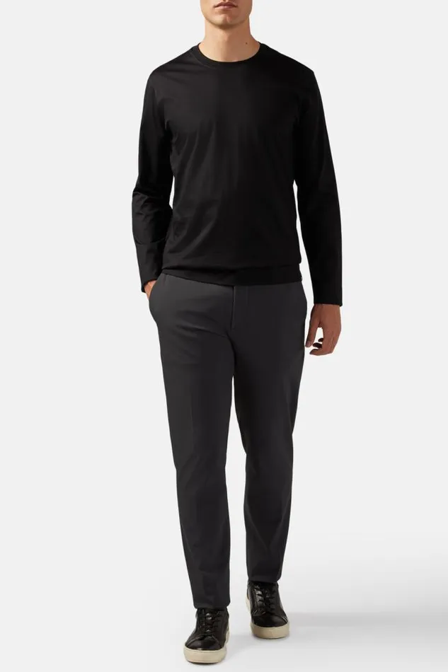Trousers Men Boggi Milano BTech Performance Stretch Nylon Trousers Charcoal Trousers Men Boggi Milano BTech Performance Stretch Nylon Trousers Charcoal