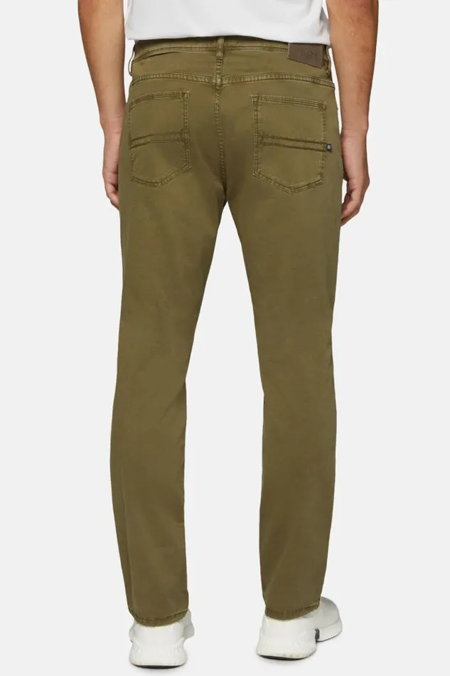 Trousers Men Boggi Milano Stretch Cotton Jeans Military Green Trousers Men Boggi Milano Stretch Cotton Jeans Military Green