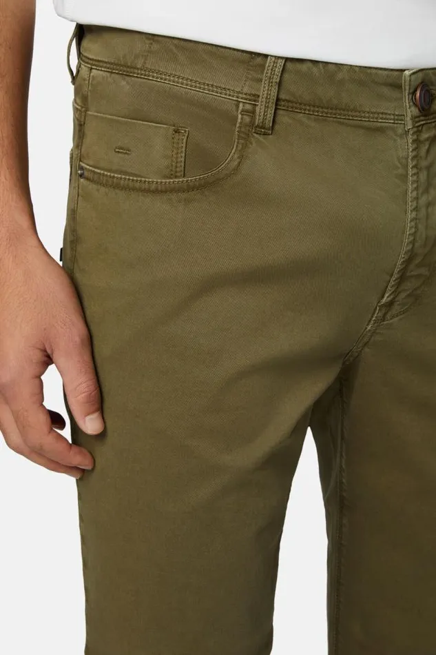 Trousers Men Boggi Milano Stretch Cotton Jeans Military Green Trousers Men Boggi Milano Stretch Cotton Jeans Military Green