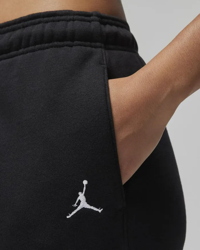 Trousers Women Nike Jordan Brooklyn Fleece Blackwhite