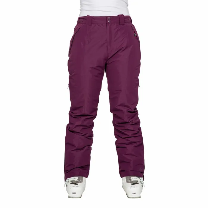 Tullow Padded Waterproof Ski Trousers Potent Purple Women Trespass Salopettes Tullow Padded Waterproof Ski Trousers Potent Purple Women Trespass Salopettes