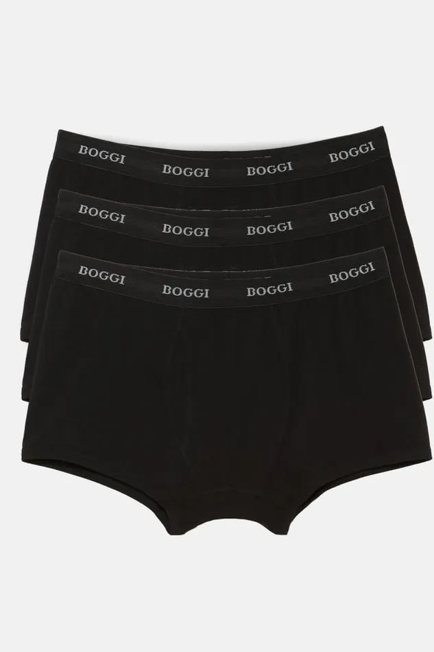 Underwear And Pajamas Men Boggi Milano Stretch Cotton Jersey Boxer Shorts Black Underwear And Pajamas Men Boggi Milano Stretch Cotton Jersey Boxer Shorts Black