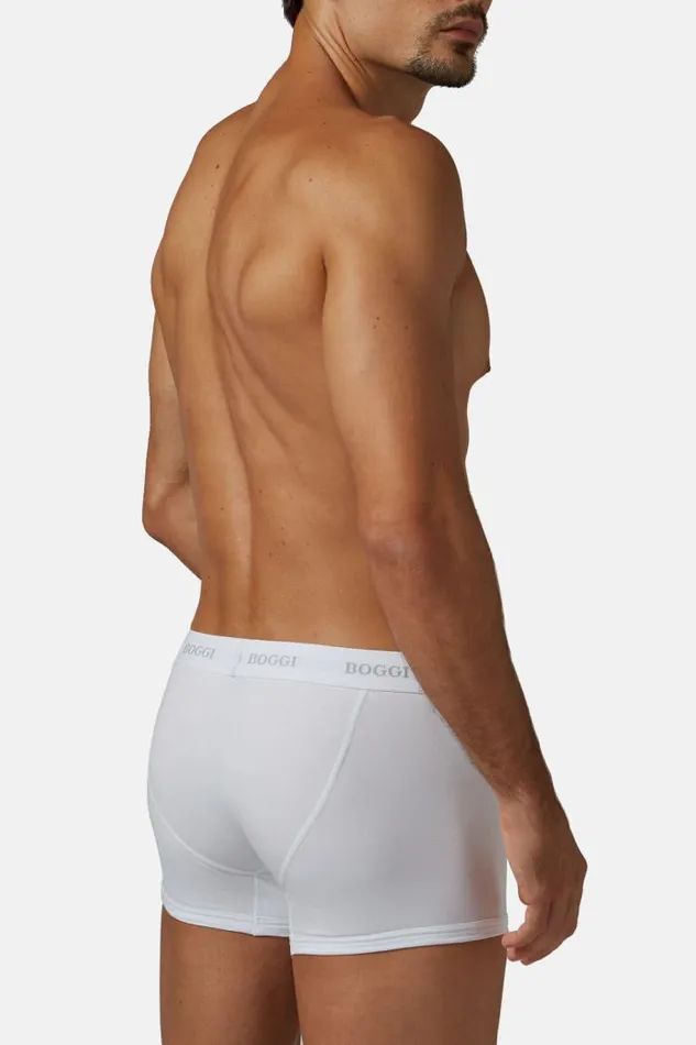 Underwear And Pajamas Men Boggi Milano Stretch Cotton Jersey Boxer Shorts White Underwear And Pajamas Men Boggi Milano Stretch Cotton Jersey Boxer Shorts White