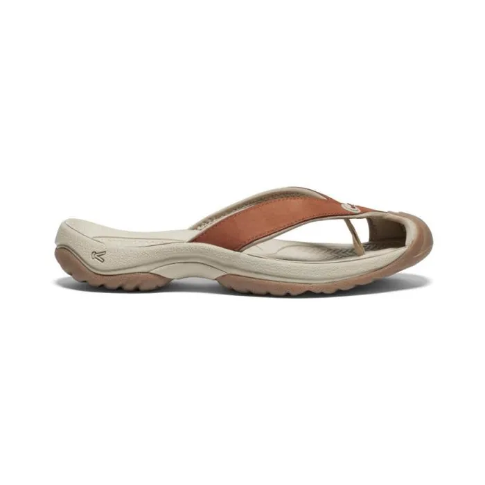 Waimea Sorrel HorsePlaza Taupe Leather FlipFlop Women KEEN Water