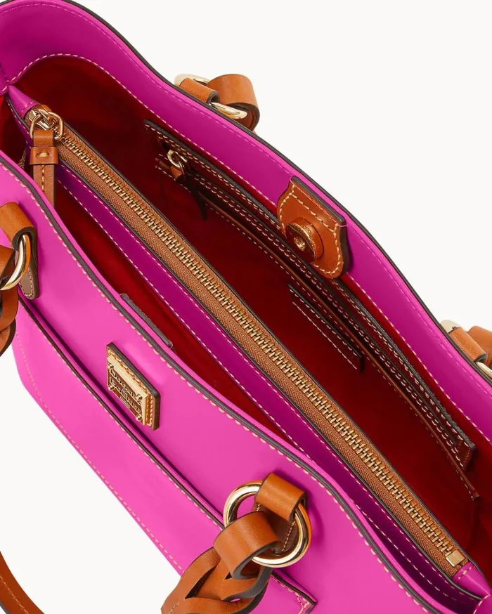 Wexford Leather Gretchen Tote Magenta Women Dooney and Bourke Totes Wexford Leather Gretchen Tote Magenta Women Dooney and Bourke Totes