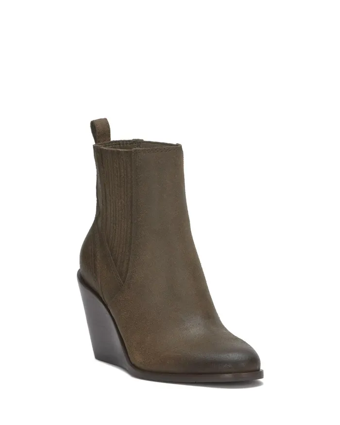 Wilano Wedge Bootie Dark Brown Women Lucky Brand Shoes