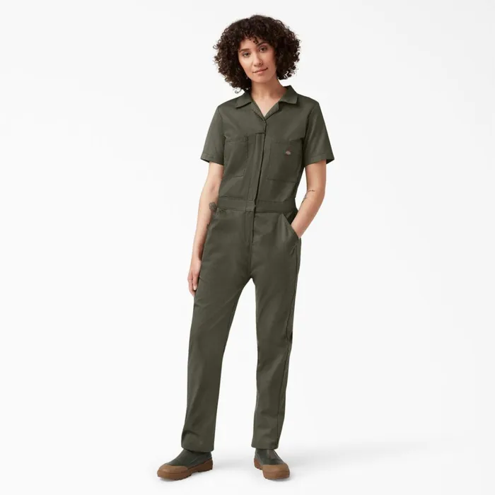 Women039s Cooling Short Sleeve Coveralls Moss Green Moss Green ms Women Dickies Painters Women039s Cooling Short Sleeve Coveralls Moss Green Moss Green ms Women Dickies Painters