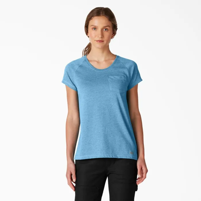 Women039s Cooling Short Sleeve Pocket TShirt Azure Blue Azure Blue ab2 Women Dickies Hi Vis Women039s Cooling Short Sleeve Pocket TShirt Azure Blue Azure Blue ab2 Women Dickies Hi Vis