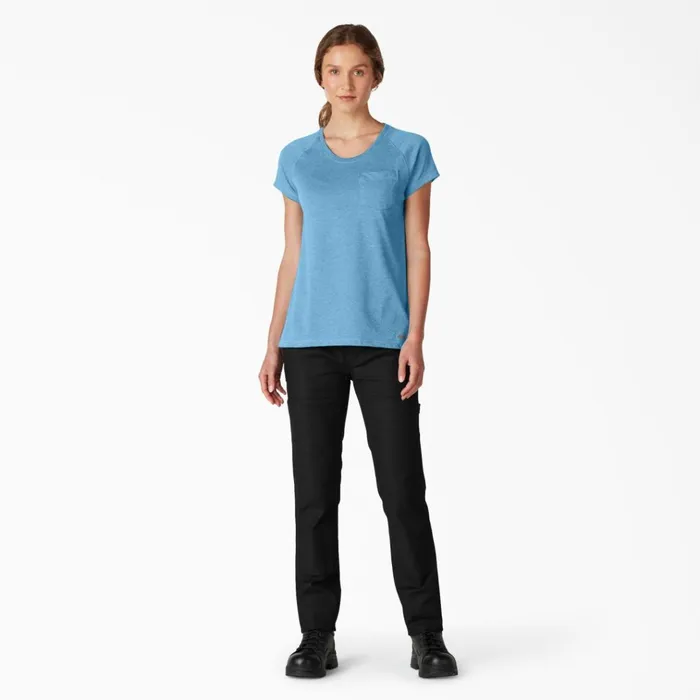 Women039s Cooling Short Sleeve Pocket TShirt Azure Blue Azure Blue ab2 Women Dickies Hi Vis Women039s Cooling Short Sleeve Pocket TShirt Azure Blue Azure Blue ab2 Women Dickies Hi Vis