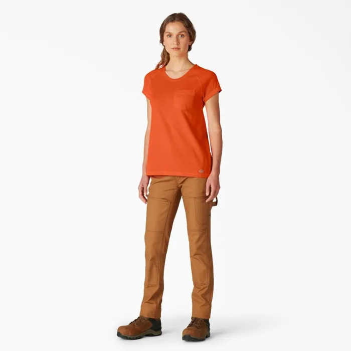 Women039s Cooling Short Sleeve Pocket TShirt Bright Orange Bright Orange bod Women Dickies TShirts Women039s Cooling Short Sleeve Pocket TShirt Bright Orange Bright Orange bod Women Dickies TShirts
